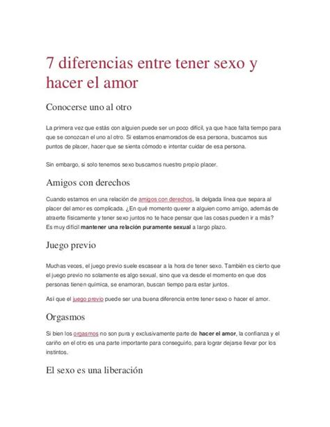 10 diferencias entre hacer el amor y tener relaciones|15 películas románticas que tienes que  .